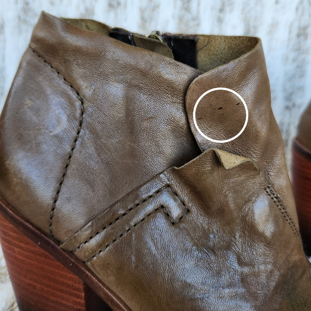 Kelsi Dagger Brooklyn "Watchman" Ankle Bootie Tan Leather | Women's Size 7.5 - Picture 7 of 13